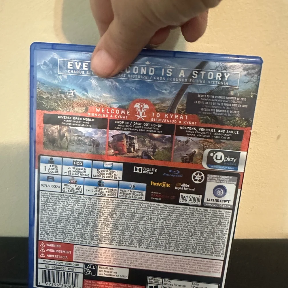 Farcry 4 - Limited Edition (Playstation 4, 2014) PS4 Complete Case + Disc Tested